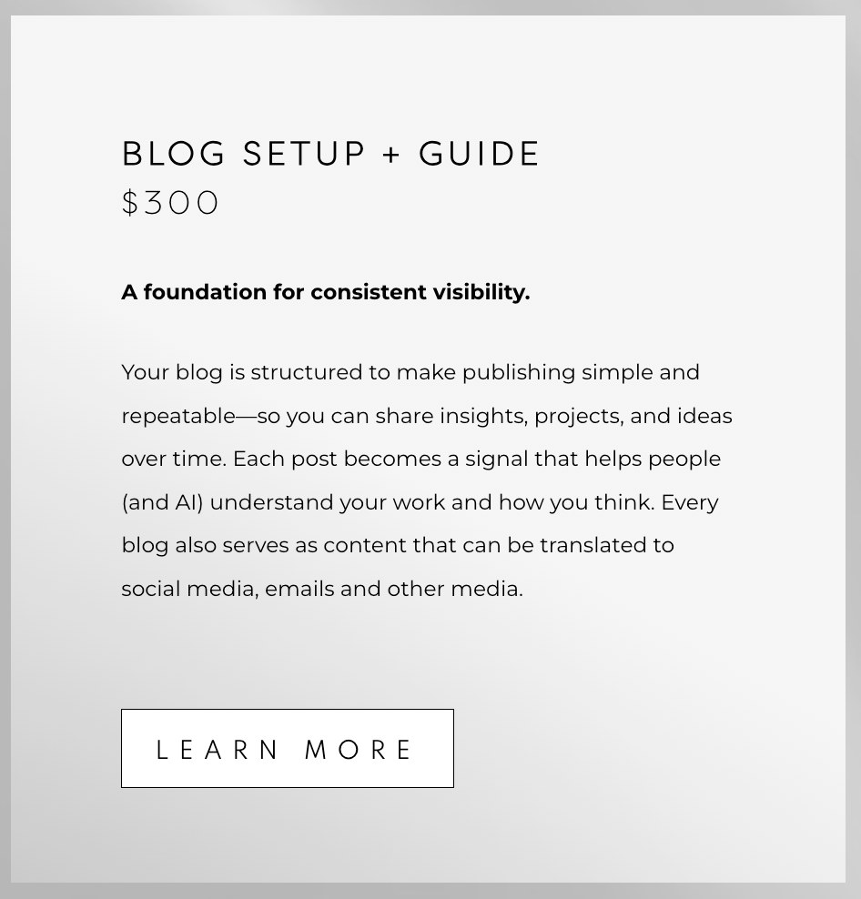 Blog Setup