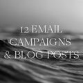 12 Emails + Content + Blog Posts